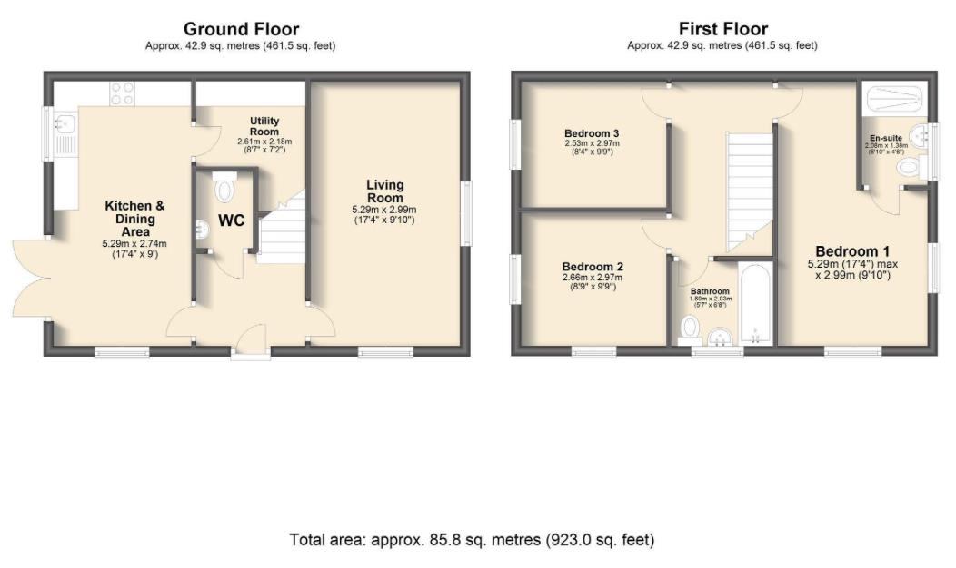 Tulip Avenue, Holmewood, Chesterfield Floorplan